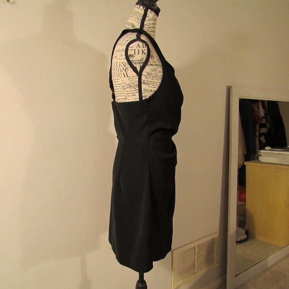 Zara Black Wrap Mini Dress - Picture 8 of 9